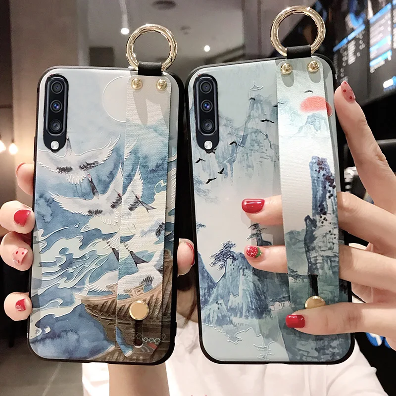 Чехол-держатель для телефона Samsung Galaxy A70 A71 A50 A50s A30 A30s S9 S8 S10 S20 Plus Ultra + Note 8 9 10 plus чехлы