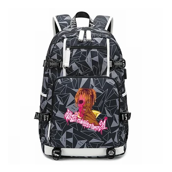 

18 Inch Oxford School Backpack Juice Wrld Vintage Men's Backpacks Fashion Casual Sports Bag Knapsack Waterproof Male Unisex Bag