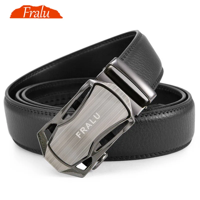 

2017men's fashion100% Genuine Leather belts for men High quality metal automatic buckle Strap male Jeans cowboy free shipping