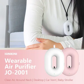 

Portable Travel Small Air Purifier Mini USB Rechargeable Air Freshener Ionizer Wearable Personal Negative Ion Generator Filters