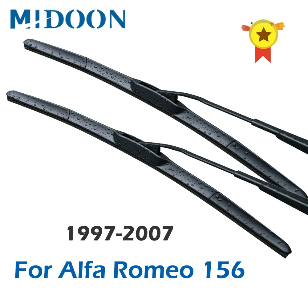 Щетки стеклоочистителя MIDOON для Alfa Romeo 156 Fit крюковые рычаги 1997 1998 1999 2000 2001 2002 2003 2004