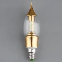 ICOCO E14 алюминиевый наконечник светодиодный светильник лампа холодный теплый белый серебристый LZD-JTJ05-1