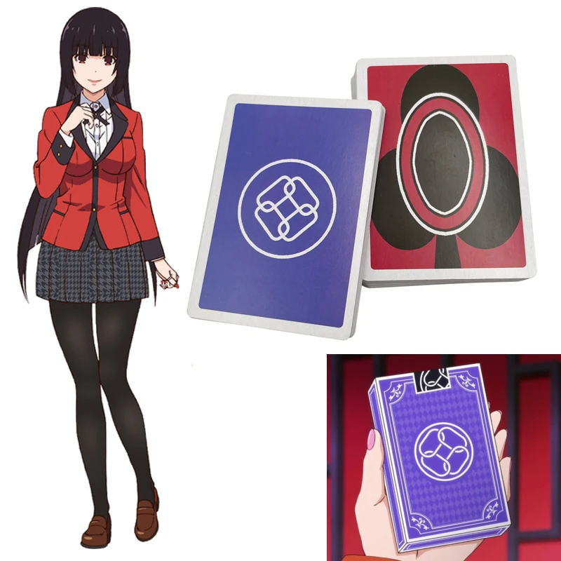 Anime kakegurui jogando cartas brinquedo nim zero cartão de jogo yumeko  jabami cosplay adereços mary ryuta kirari midari runa ponte poker -  AliExpress