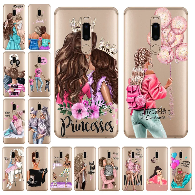 

Silicone TPU Case For Meizu V8 Pro 7 Plus Note 9 8 Girl Baby Women Mom Cover Case For Micromax Q4260 Q4251 Silicone TPU Cover
