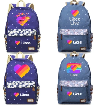 

LIKEE Video App Laptop Backpack Likee Backpack for Student Backpack School Bags for Teenage Girls Travel Fashion Russian Style