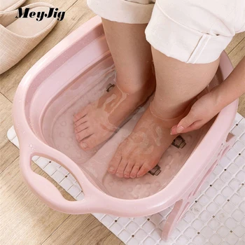 

Foldable Footbath Plain Foaming Massage Bucket Plastic Foot Bath Basin Large Heightening Footbath Fording Barrel Reduce Pressure