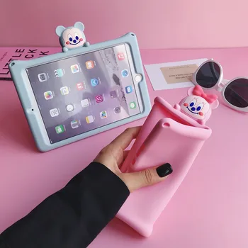 

Kids Case for iPad 10.2 2019 pro 10.5 9.7 inch iPad 2 3 4 Air 1 2 Shockproof Cute Cartoon Silicone Tablet Stand Cases Back Cover