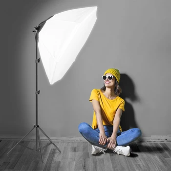 Kit de iluminación profesional para fotografía, sistema de luz continua, Softbox octagonal, 70CM de diámetro, equipo de estudio fotográfico