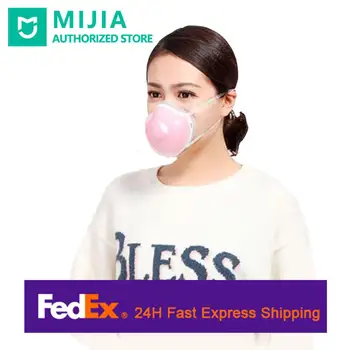 

2020 Xiaomi Mi Q7 Electric Mouth Mask Breathable Face Mask Respirator protective mask Carbon Filter Pink For Women