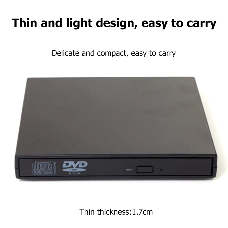Внешний DVD привод оптический USB 2 0 высокоскоростной Проигрыватель CD ROM устройство