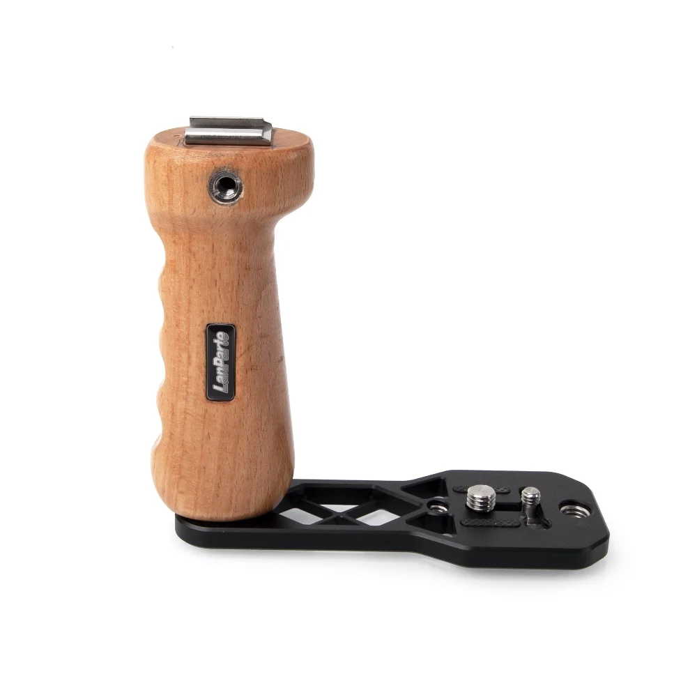 Lanparte Gimbal Impugnatura Laterale In Legno Con Attacco Per Pattino Freddo Per Dji Ronin S Sc Zhiyun Crane 2 3 Moza