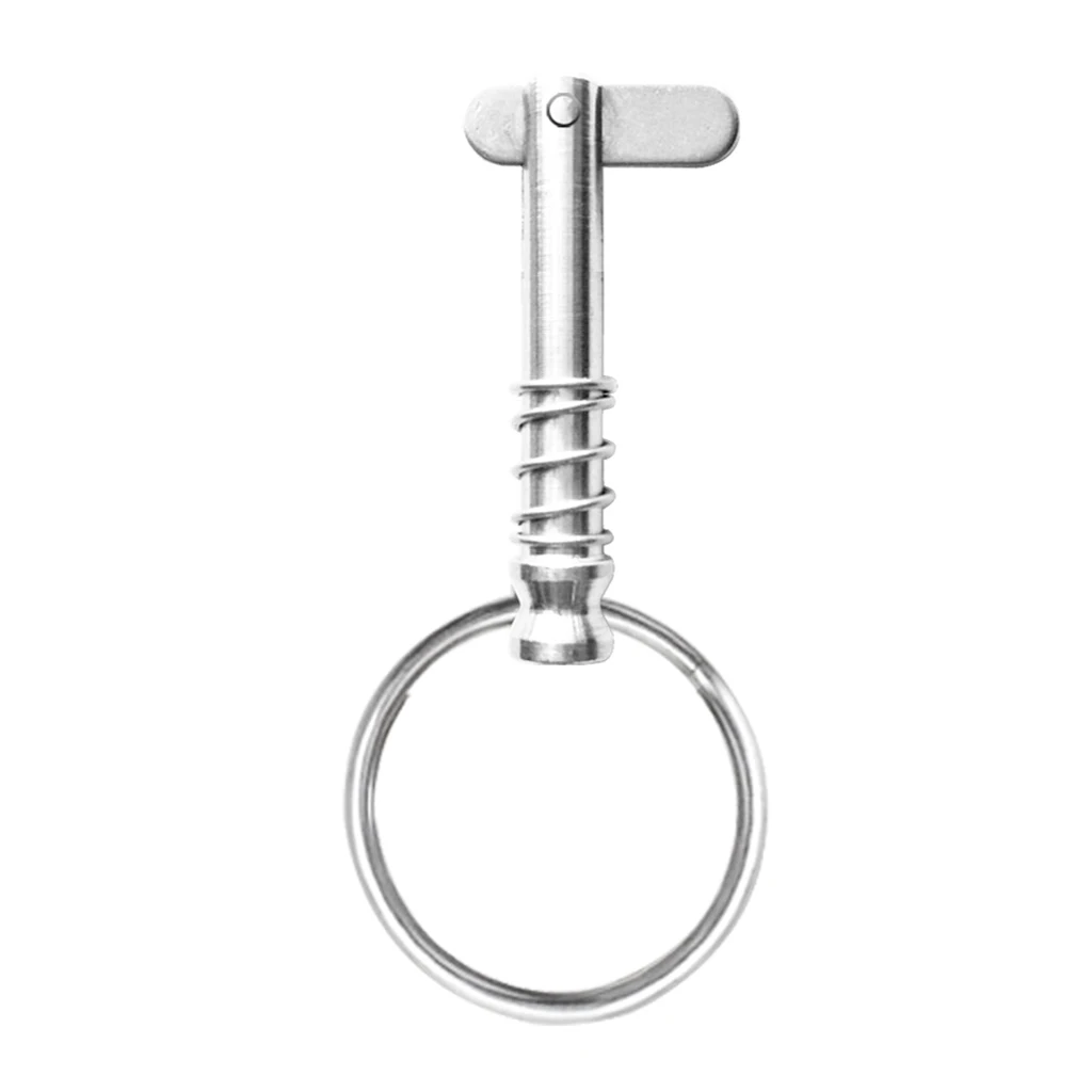 Stainless Steel Quick Release Pin & Pull Ring for Boat Bimini Top Deck Hinge