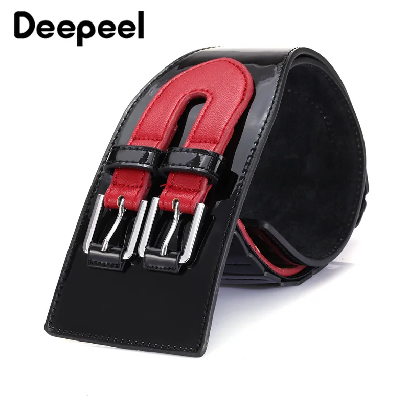Deepeel 1 шт., 8,5*84 см, женская двойная пряжка, широкие пояса, 2-й слой, Воловья кожа, эластичный пояс, пуховик, декоративная одежда, CB604