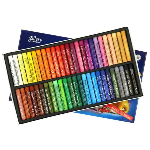 Aliferous Art Oil Pastels for Artists - 48 Soft Pastels for Artists - Oil Pastel Crayons - Oil Pastels for Kids - Pastels Art Set - Portfolio Oil