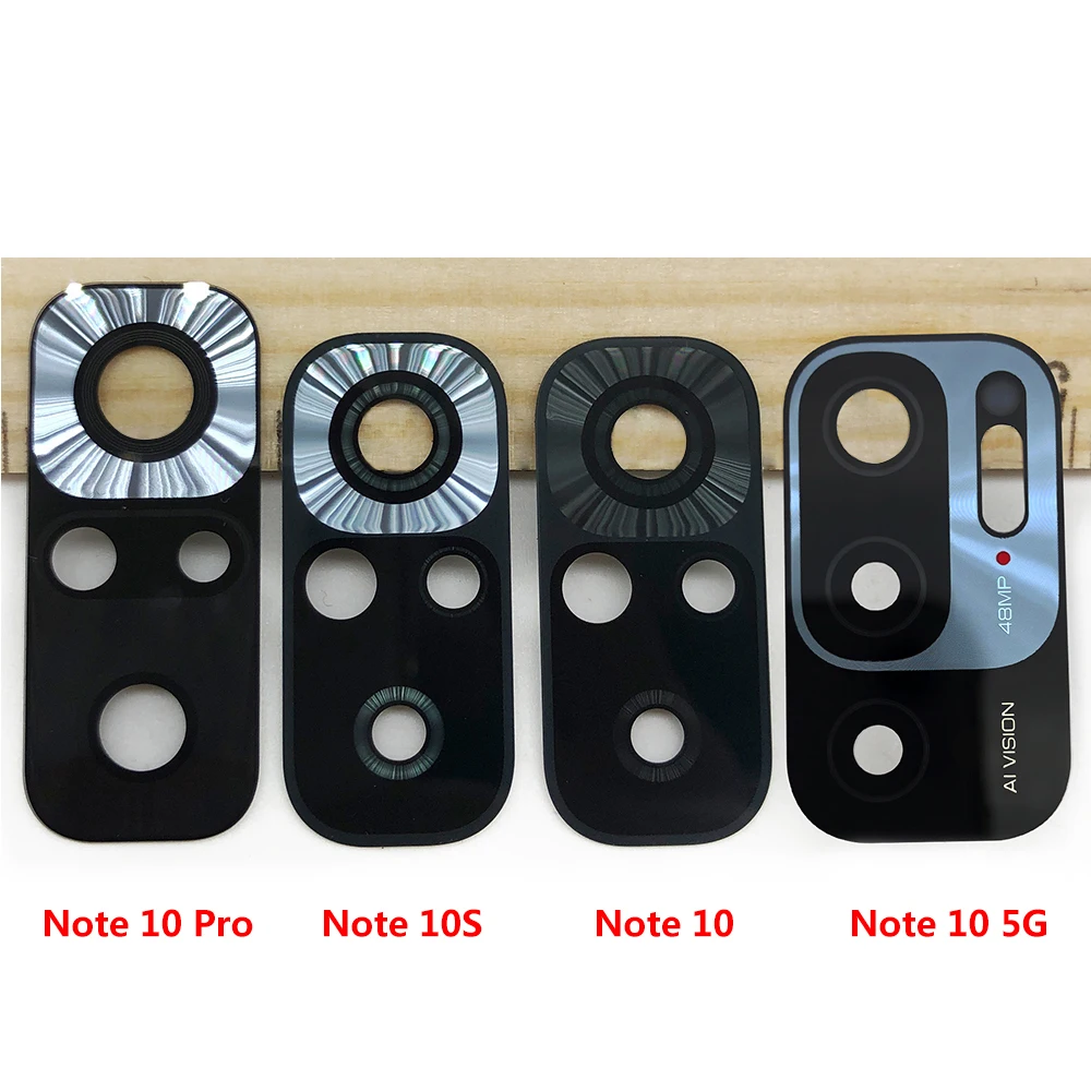 Phone Camera Lens For Xiaomi Redmi 13C 4G Note 9 Pro Max 9S 8 7 11 10 12 Pro Plus 5G 10T 10S Rear Camera Lens Glass Back Camera Lens With Glue