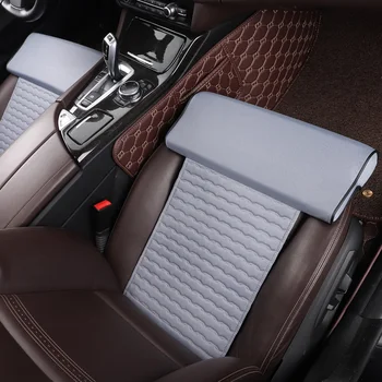 

PU leather Car Seat Leg Support Extended Flax Cotton Knee Support Foot Hold Care Leg Cushion Knee Pad Thigh For Car Accessories