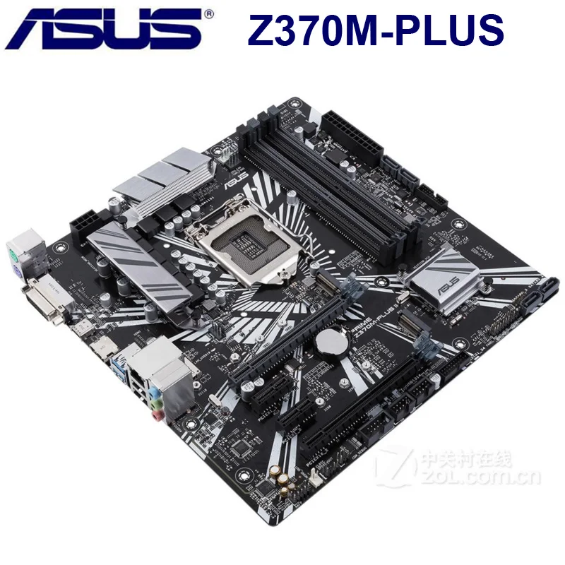 Asus PRIME Z370M-PLUS II Motherboard LGA 1151 Intel Z370 Core i7/i5/i3 PCI-E 3.0 M.2 Original Desktop Asus Z370 Mainboard best motherboard for home pc