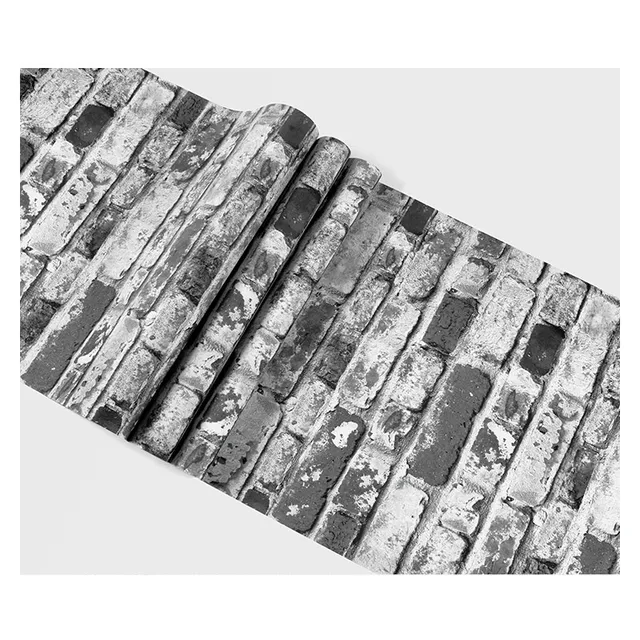 Modern Style PVC Brick Pattern 3D Wallpaper