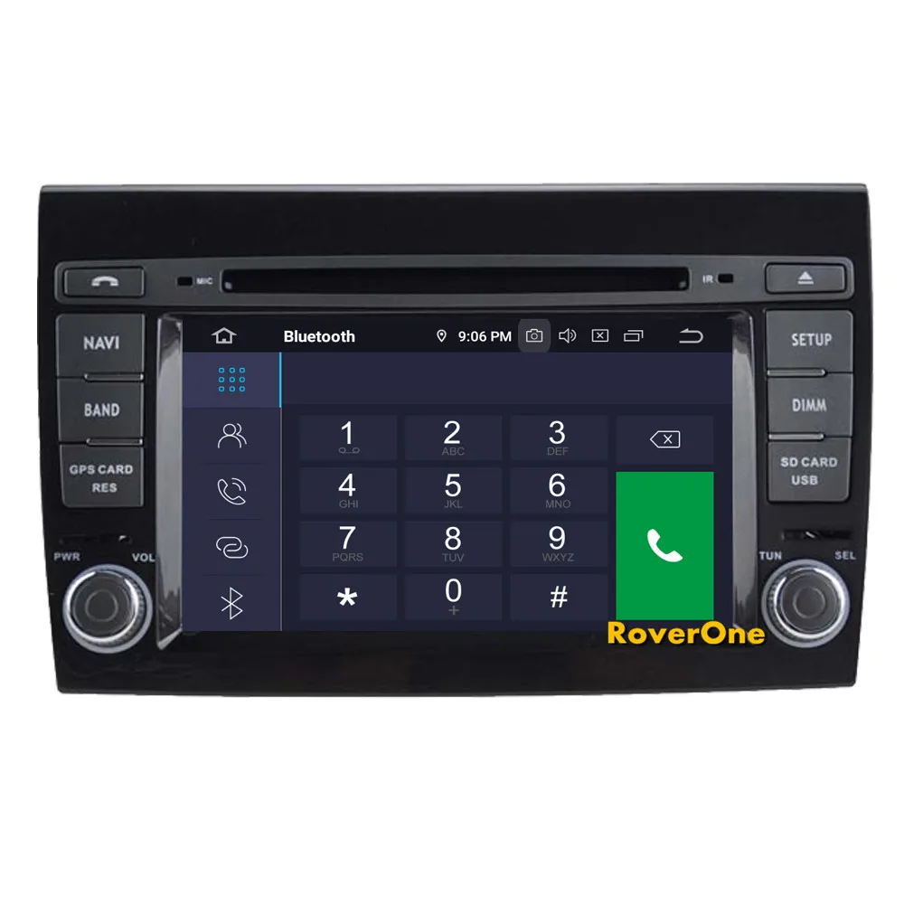 Excellent RoverOne Car Multimedia System For Fiat Bravo 2007-2013 Android 9.0 Octa Core Autoradio GPS Stereo Bravo Media Multimedia 9