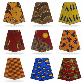 

100% Cotton Fabrics For Dress Wholesale African Fabric Ankara African Original pagne Wax Print Tissus Africain Print Fabric 2020