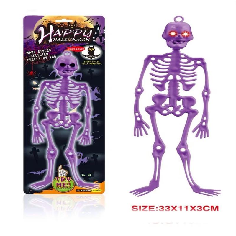 

Halloween Shining Skeleton Haunted House Scary Decoration Props Halloween Atmosphere Props