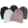 Diy Rhinestones Women Beanie Hat Girls Plain Cotton Beanies Ladies Knitted Slouchy Hats Bonnet Solid Color Female Balaclava 4