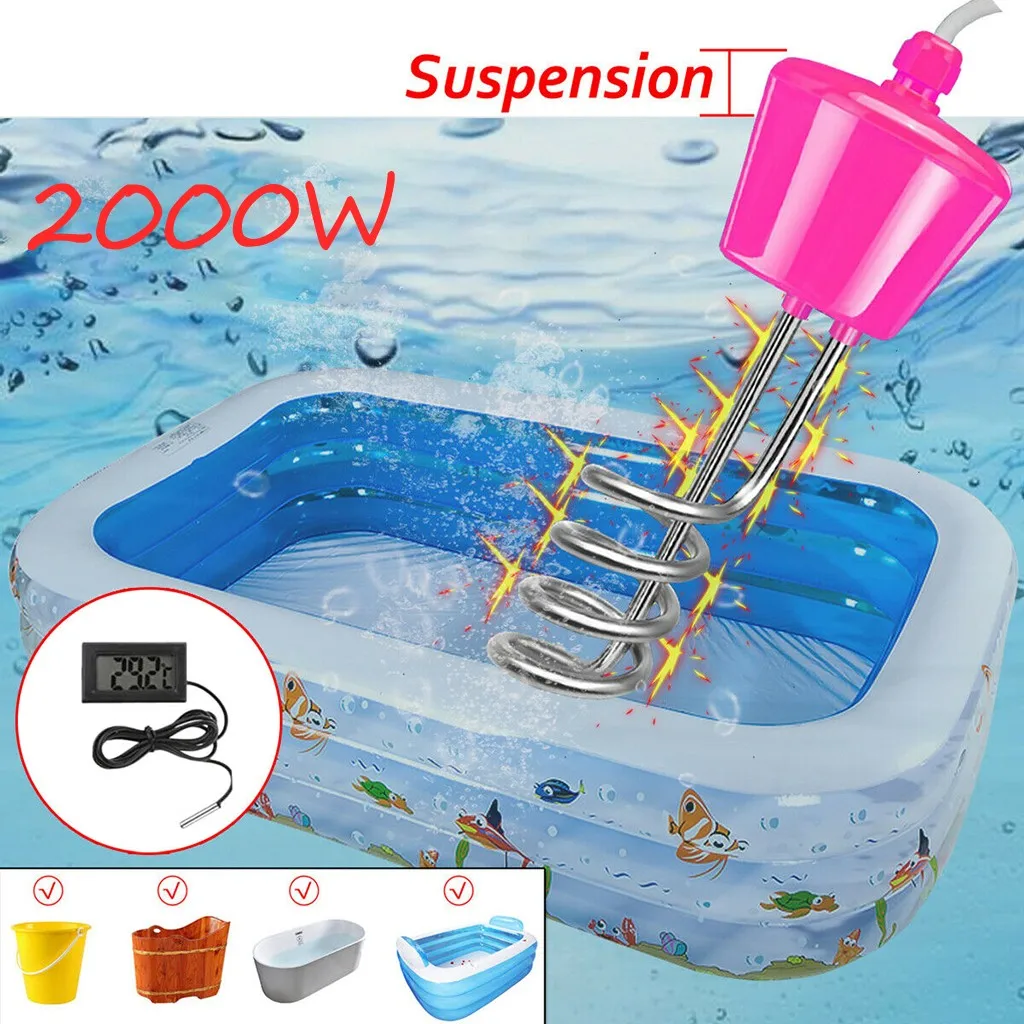 Погружной электрический водонагреватель бойлер для Flatable Ванна Басс с термометр