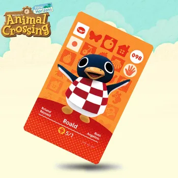 

098 Roald Animal Crossing Card Amiibo Cards Work for Switch NS 3DS Games