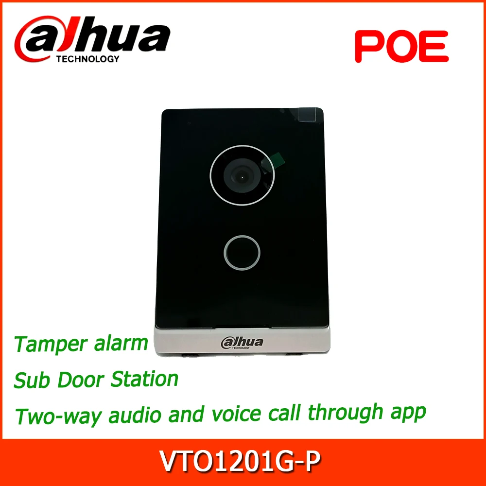 Dahua VTO1201G-P дополнительная дверная станция PoE IP65 ИК-подсветка ночное видение