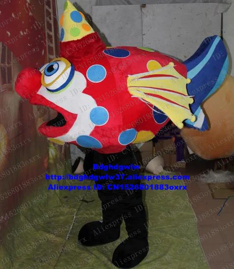 POECILIA LATIPINNA Guppy Deep Sea Fish Mascot Costume Adult Cartoon Character Brand Name Promotion Merchandise Street zx2825 |