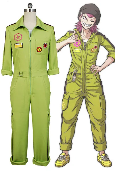 Костюм супер DanganRonpa Kazuichi Souda костюм для косплея полный комплект мужчин и женщин на