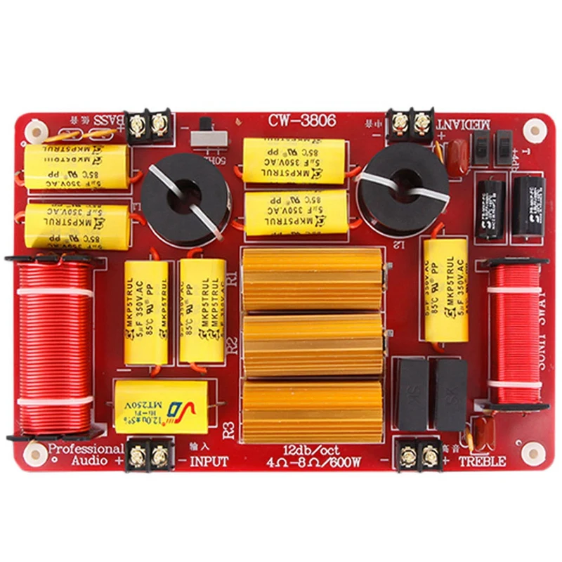 Полный колонки делитель частоты ВЧ СЧ сабвуфер 600 Вт 3 Way кроссовер аудио hi-fi фильтры «сделай сам» для дома Театр