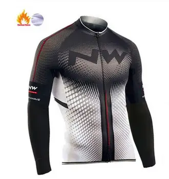 

NW 2019 Cycling Jersey Winter Thermal Fleece Bicycle Cycling Jersey Jacket Warm Winter Moutain Bike Clothing Northwave
