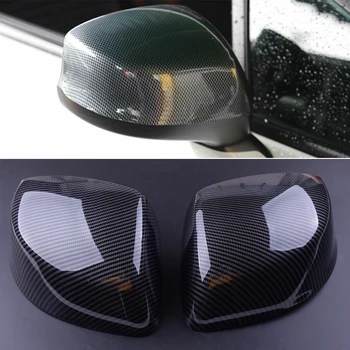 

beler 2Pcs Carbon Fiber Black Style Side Rear View Mirror Cover Trim Caps ABS Fit for Honda Civic 9th 2012 2013