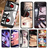Anime Naruto Face Eye Silicone Soft Black Cover For Apple IPhone 12 Mini 11 Pro XS MAX XR X 8 7 6S 6 Plus 5S SE Phone Case