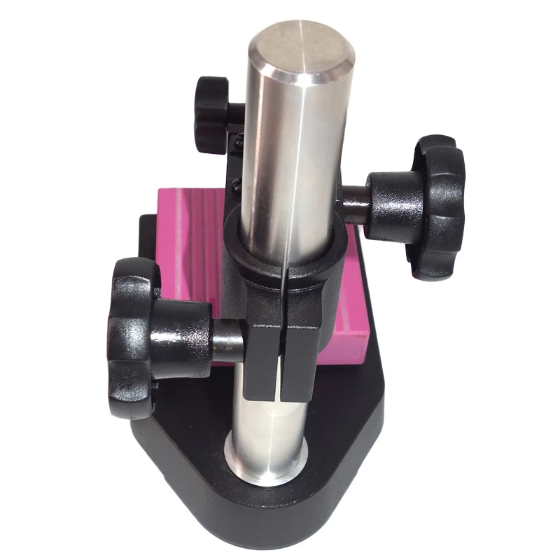 US $195.00 SYLMOS Dial Gage Comparator Stand 80mm Square Alumina Ceramics Material Base red color Dial Indicators Stand SCCS0080