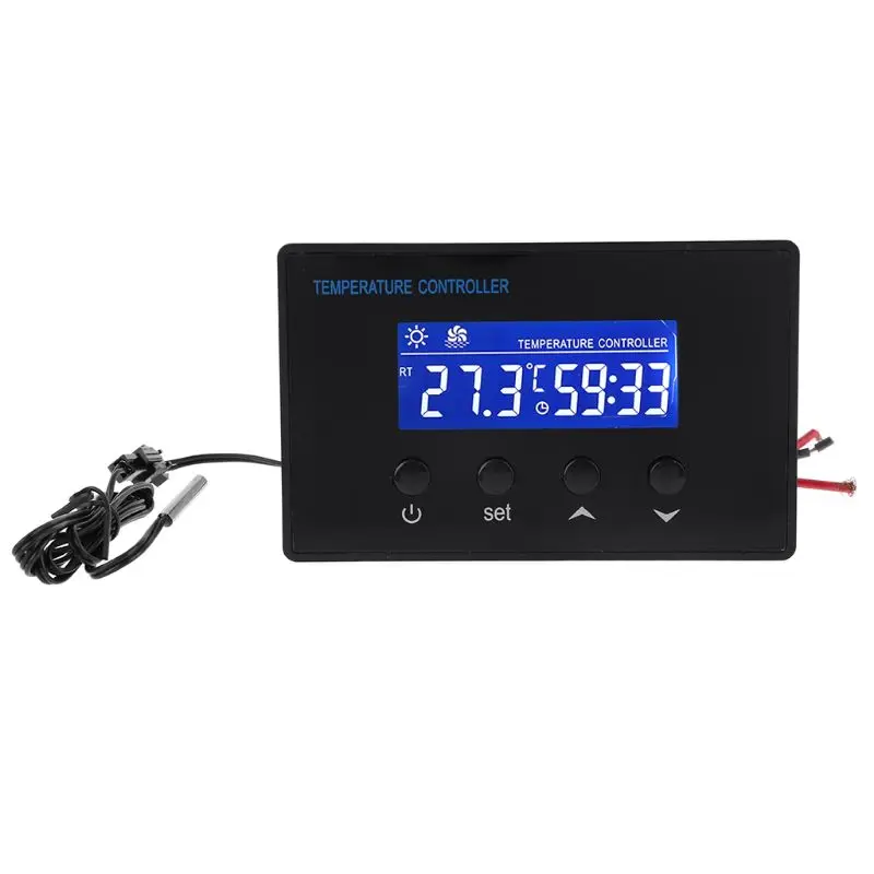 Digital Sauna Thermostat 220V 10A Temperature Controller Timer with NTC Sensor 19QB