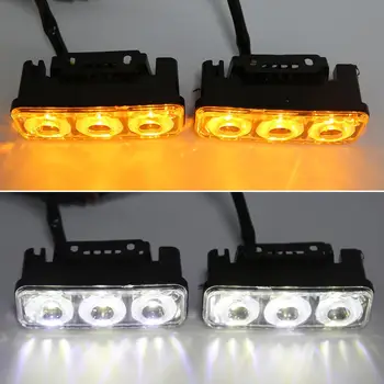 

VGETTING 1Set Automotive Lighting Day Running Light LED Signal Working Lamp 12-24V Fog Light Beam Bulb For Front Rear Driving