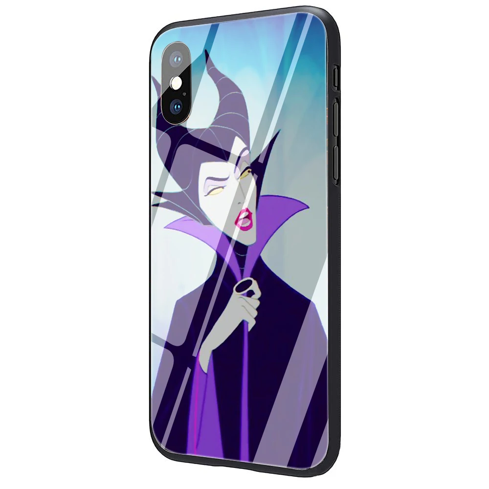 G1 EWAU чехлы на телефон «малифисента» закаленное стекло чехол для телефона iPhone 11 Pro 6 6S Plus 7 8 Plus X XS XR XS Max - Цвет: G1