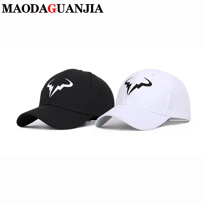 Nueva moda de Rafael Nadal gorra de béisbol Hip Hop de verano de algodón para tenis jugador papá sombrero bordado sombrero para deportes al exterior sombrero, Gorras