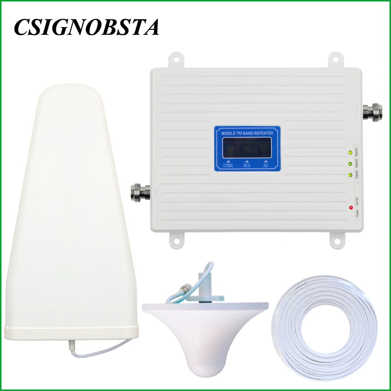 Лидер продаж мобильный телефон трехдиапазонный CDMA DCS gsm W-CDMA 850 1800 2100 МГц сигнальный повторитель усилитель на продвижение белых Цвет