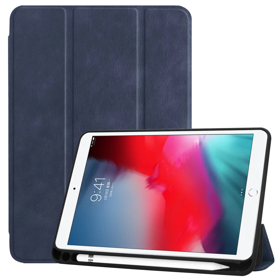 Чехол для ipad mini 5 mini 5 7," Smart Cover Funda с держателем карандашей Прозрачный жесткий чехол идеальный чехол для ipad mini 4+ пленка+ ручка