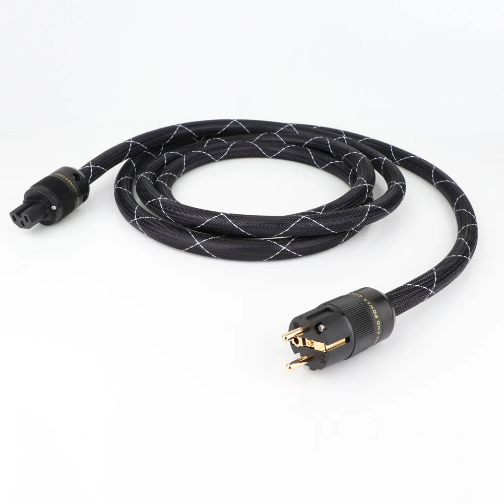 YTER SA OF8N 99.9998% OFC медный Hi End Hifi аудио кабель питания ЕС Schuko шнур Расширение видео