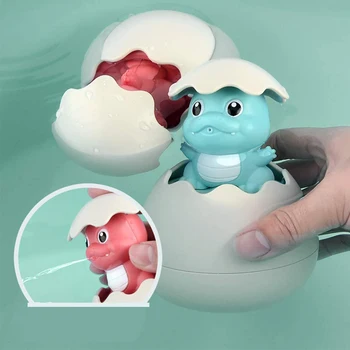 

Home Cute Cartoon Floating Interest Cultivation Baby Bath Toy Early Educational Dinosaur Eggs Boys Girls Bathroom Shower Tub Toy