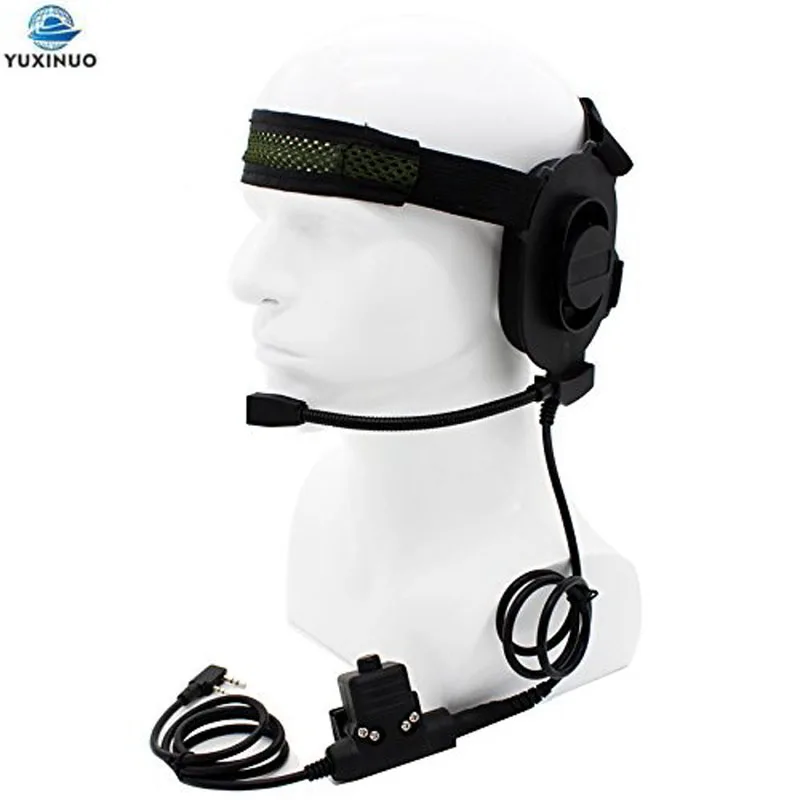 HD01 Тактический Боуман элита II радио наушник гарнитура + U94 Стиль PTT 2 Pin для Kenwood TK3107