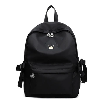

New School Backpack Girls School Bags Pink School Bags Children Book Bag Printing Lightweight Backpack Female Black