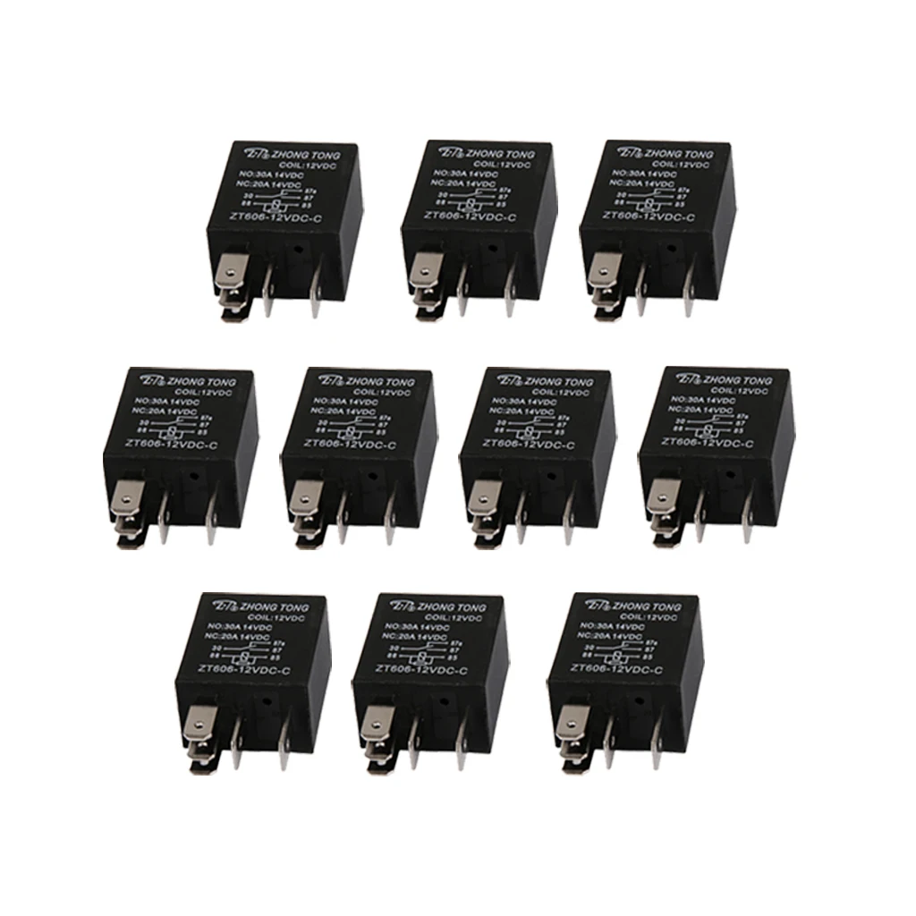 10 шт. высококачественный автомобильный DC 12V 20A/30A AMP SPDT реле 5 Pin 5 Prong