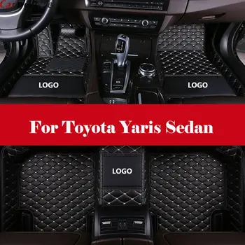 

All Weather Floor Mat Full Protection Car Accessories Floor Foot Pad car styling For Toyota Yaris Sedan
