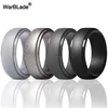 Men Silicone Rings Hypoallergenic Flexible Sports Antibacterial Wedding Rubber Bands 8mm Food Grade FDA Silicone Finger Ring 4