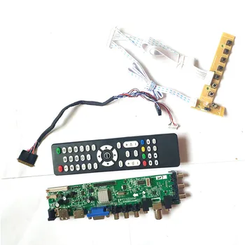 

Fit B156HTN03.2 B156HTN03.3 display upgrade 40 pin LVDS 1920*1080 3663 TV digital AV HDMI VGA USB DVB LCD drive board DIY Kit